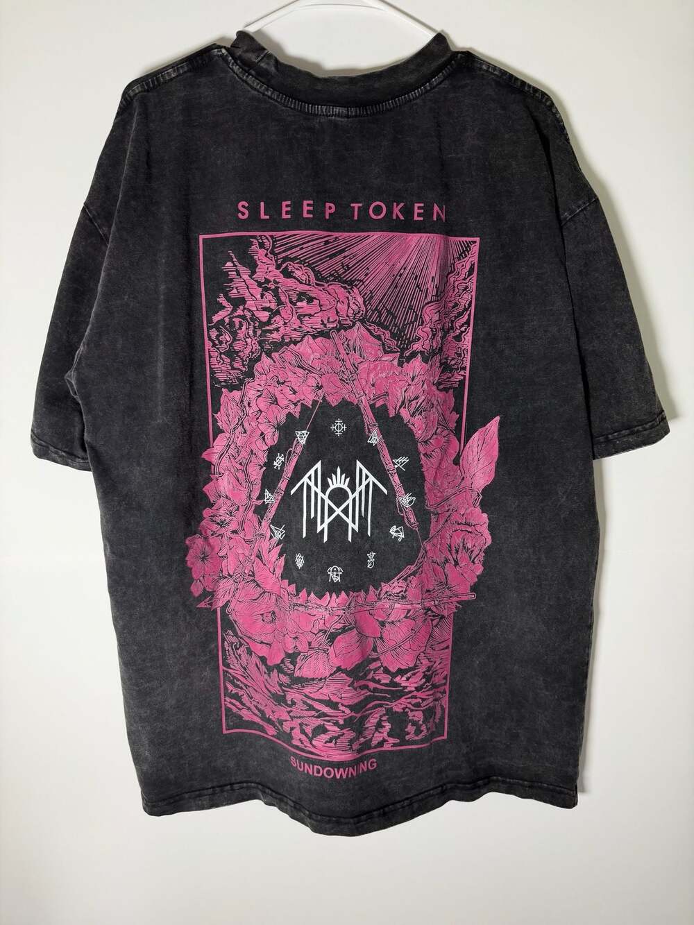 Sleep Token Sundowning Runes & Flowers T-Shirt Size XL